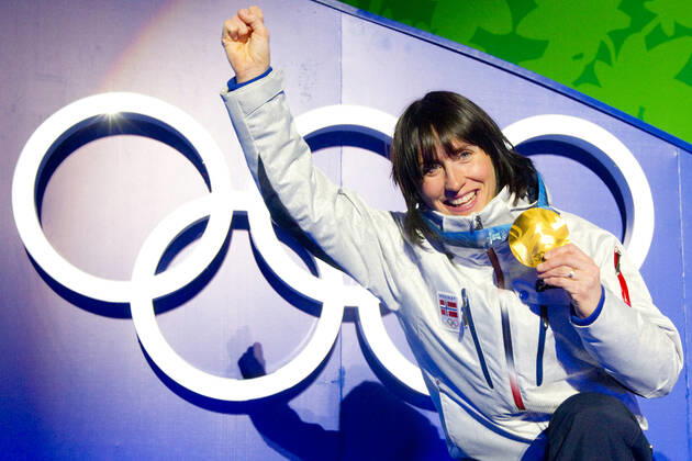 VANCOUVER, WHISTLER, CANADA 20100218 Marit Bjorgen with the gold medal she won in cross country sprint in Whistler Olympic Park during the Olympics in Vancouver Wednesday VANCOUVER, WHISTLER CANADA x10550x, Copyright: xJunge,xHeikox OS 2010