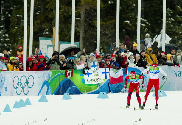 VANCOUVER, WHISTLER, CANADA 20100227 Marit Bjorgen took silver and Justyna Kowalczyk gold medal in 30 km cross country during the Olympics in Vancouver 2010 in Canada on Saturday VANCOUVER, WHISTLER CANADA x10550x, Copyright: xJunge,xHeikox OS 2010
