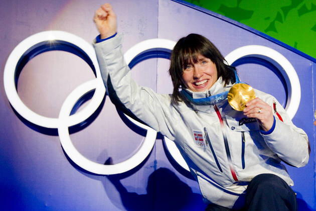 VANCOUVER, WHISTLER, CANADA 20100218 Marit Bjorgen with the gold medal she won in cross country sprint in Whistler Olympic Park during the Olympics in Vancouver Wednesday VANCOUVER, WHISTLER CANADA x10550x, Copyright: xJunge,xHeikox OS 2010