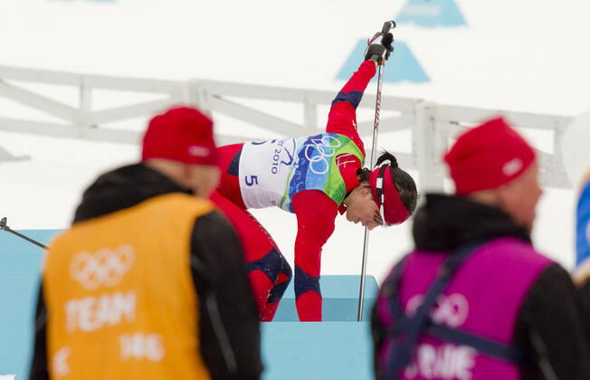 VANCOUVER, WHISTLER, CANADA 20100227 Marit Bjorgen had to change ski but took the silver medal in the 30 km cross country during the Olympics in Vancouver 2010 in Canada on Saturday VANCOUVER, WHISTLER CANADA x10550x, Copyright: xJunge,xHeikox OS 2010
