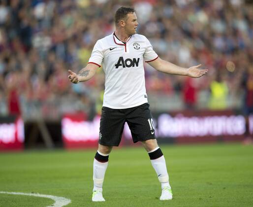 Wayne Rooney of Manchester United reacts after missing a penalty kick during the Barcelona FC vs Manchester United friendly soccer match at Ullevi Arena in Goteborg, Sweden, Wednesday Aug 8, 2012 Photo Bjorn Larsson Rosvall SCANPIX SWEDEN kod 9200 GOTEBORG SWEDEN Soccer x9200x  Copyright: xBJORNxLARSSONxROSVALLx BARCELONA FC - MANCHESTER UNITED
