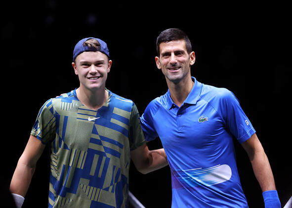 Tennis, ATP Tournament in Paris, Final, Holger Rune - Novak Djokovic
