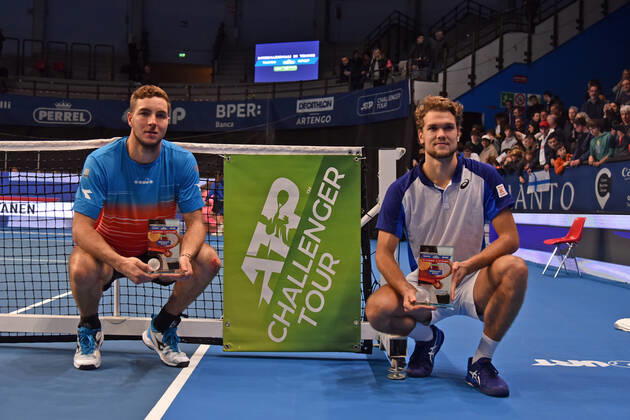 Tennis, ATP Tournament in Bergamo, Final, Jan-Lennard Struff - Otto Virtanen