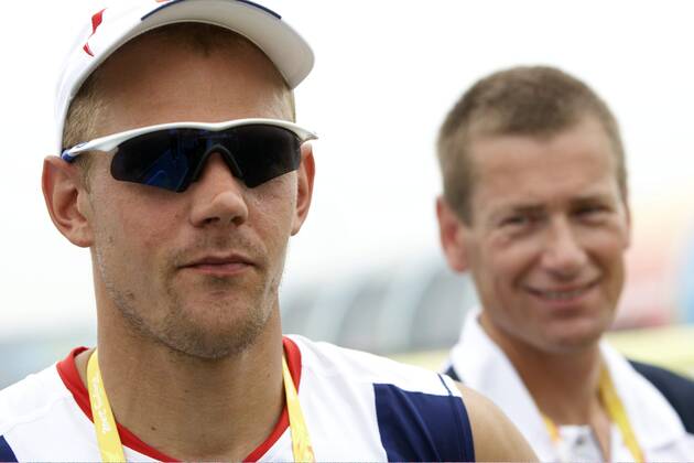BEIJING CHINA 20080808 Olaf Tufte and his coach Tore ovrebo at the Shunyi Olympic Rowing Canoeing Park in Beijing, friday 8th and august BEIJING CHINA PICTURES x10550x  Copyright: xPoppex BEIJING 2008