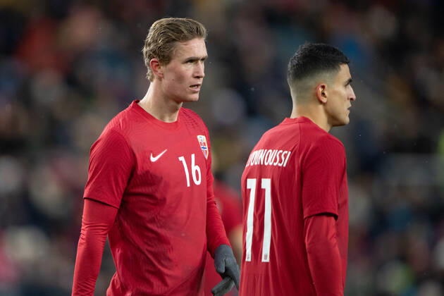 Norway v Finland, football friendly, Oslo, Norway Oslo, Norway. 20th, November 2022. Ola Solbakken (16) of Norway seen during the football friendly match between Norway and Finland at Ullevaal Stadion in Oslo. Oslo Norway  Copyright: xGonzalesxPhoto Jan-ErikxEriksenx
