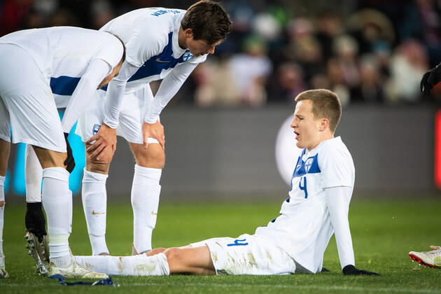 Norway v Finland, football friendly, Oslo, Norway Oslo, Norway. 20th, November 2022. Robert Ivanov (4) of Finland seen during the football friendly match between Norway and Finland at Ullevaal Stadion in Oslo. Oslo Norway Copyright: xGonzalesxPhoto Jan-ErikxEriksenx