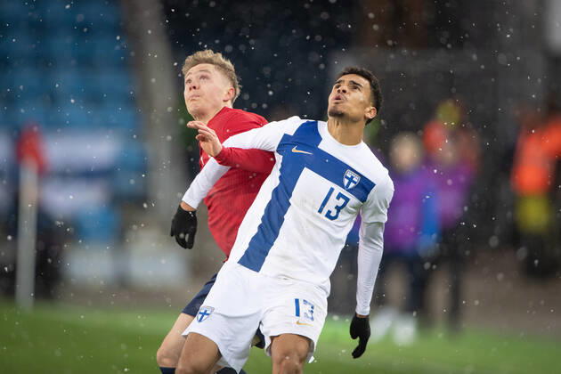 Norway v Finland, football friendly, Oslo, Norway Oslo, Norway. 20th, November 2022. Pyry Soiri (13) of Finland seen during the football friendly match between Norway and Finland at Ullevaal Stadion in Oslo. Oslo Norway Copyright: xGonzalesxPhoto Jan-ErikxEriksenx