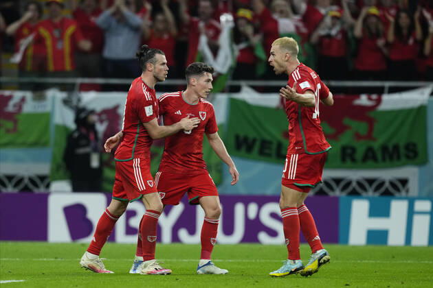 USA v Wales: Group B - FIFA World Cup, WM, Weltmeisterschaft, Fussball Qatar 2022 Gareth Bale Right Winger of Wales and Los Angeles FC in action during the FIFA World Cup Qatar 2022 Group B match between USA and Wales at Ahmad Bin Ali Stadium on November 21, 2022 in Doha, Qatar. Doha Qatar Copyright: xJosexBretonx originalFilename:breton-usavwale221121_np5f5