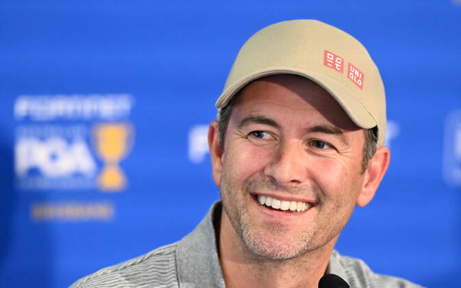 PGA, Golf Herren CHAMPIONSHIP PRESSERS, Adam Scott is seen during a press conference, PK, Pressekonferenz ahead of the 2022 Australian PGA Championship, at Royal Queensland Golf Club in Brisbane, Tuesday, November 22, 2022. ( NO ARCHIVING, EDITORIAL USE ONLY, NO USE IN BOOKS WITHOUT CONSENT BRISBANE QUEENSLAND AUSTRALIA Copyright: xDARRENxENGLANDx 20221122001733537992