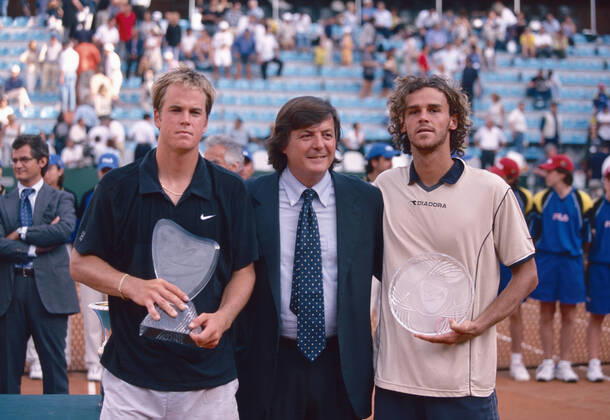 Brazilian tennis player Gustavo Kuerten, Italian Open 2000 