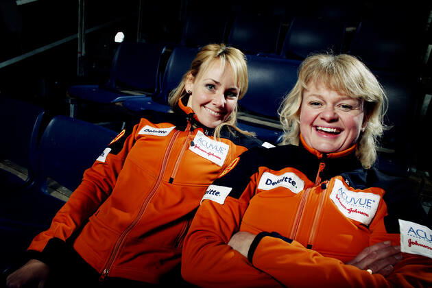 STOCKHOLM 20070209 Curling ladies Anna Svärd and Anette Norberg play against the men this weekend STOCKHOLM SWEDEN CURLING x7108x  Copyright: xMAGNUSxJÖNSSONx xXPx xTTx SVäRD NORBERG