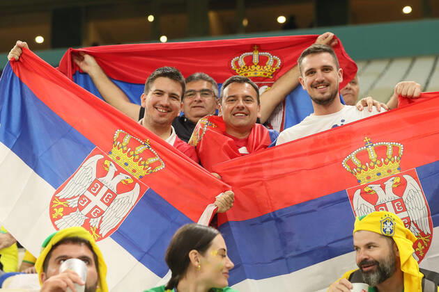 FIFA Fußball WM 2022, Fans Nationalteam Serbien
