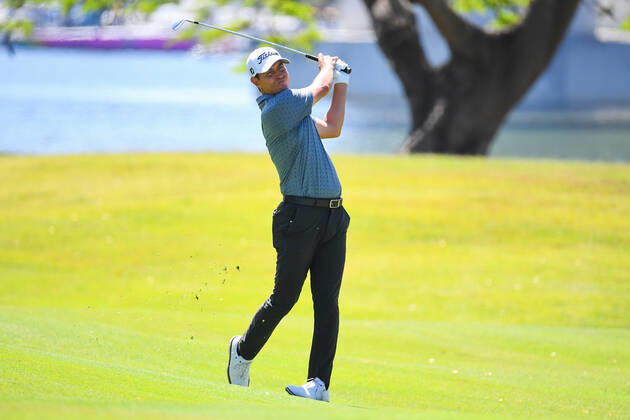 GOLF AUSTRALIAN PGA, Golf Herren Jason Scrivener plays a shot during Day 2 of the 2022 Fortinet Australian PGA Championship at the Royal Queensland Golf Club in Brisbane, Friday, November 25, 2022. ( NO ARCHIVING, EDITORIAL USE ONLY, NO USE IN BOOKS WITHOUT CONSENT BRISBANE QUEENSLAND AUSTRALIA  Copyright: xJONOxSEARLEx 20221125001734849868