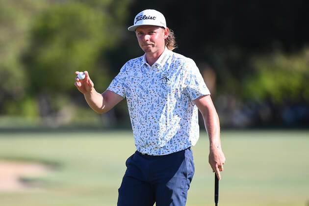 GOLF AUSTRALIAN PGA, Golf Herren Cameron Smith reacts on the last hole of the day, during Day 2 of the 2022 Fortinet Australian PGA Championship at the Royal Queensland Golf Club in Brisbane, Friday, November 25, 2022. ( NO ARCHIVING, EDITORIAL USE ONLY, NO USE IN BOOKS WITHOUT CONSENT BRISBANE QUEENSLAND AUSTRALIA  Copyright: xJONOxSEARLEx 20221125001734910585