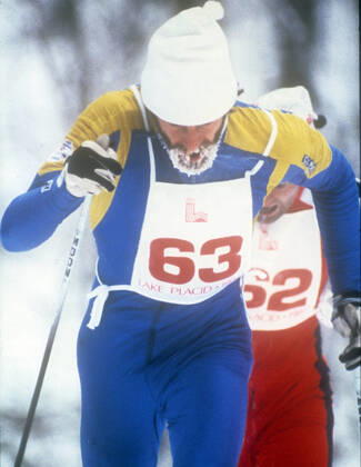 Olympics 1980 in Lake Placid Winter Olympics Cross-country skiing men 15 km Thomas Wassberg, cross-country skier Sweden, competition action, frost in the beard 1980 02 17 c Aftonbladet IBL Bildbyra EXPRESSEN OUT AFTONBLADET 5600 Swedish celebrities x2512x  Copyright: xAftonbladet TTx OS LAKE PLACID 1980 WASSBERG