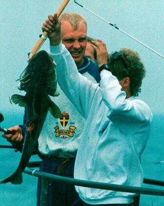 Klas Ingesson, football player Sweden national team fishing cod in Varberg at a national team meeting before the 1994 World Cup 06 02 c KJELLERAS PETER Aftonbladet IBL Bildbyra EXPRESSEN OUT AFTONBLADET 4586 Sweden football x2512x Copyright: xPeterxKjelleras Aftonbladet TTx