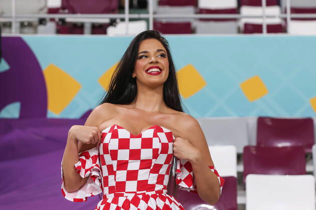 FIFA Fußball WM 2022, Kroatischer Edelfan Ivana Knöll - Archivbilder