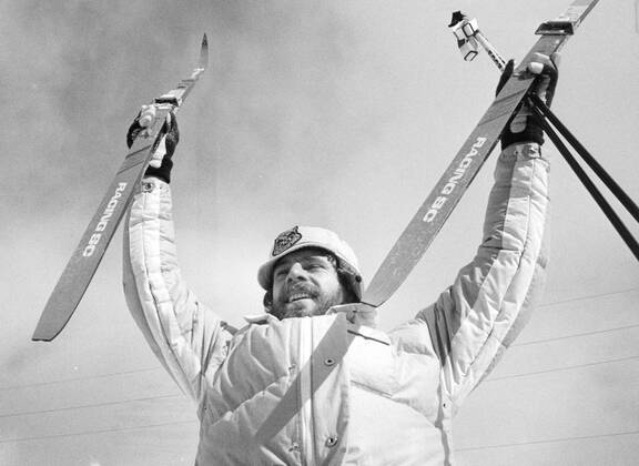 Olympics 1980 in Lake Placid Winter Olympics Cross-country skiing men 15 km Thomas Wassberg, cross-country skier Sweden cheers after the race, gestures, victory gesture, competition action 1980 02 17 c CLAESSON PETER Aftonbladet IBL Bildbyra EXPRESSEN OUT AFTONBLADET 2026 Swedish celebrities x2512x  Copyright: xAftonbladet TTx OS LAKE PLACID 1980 WASSBERG