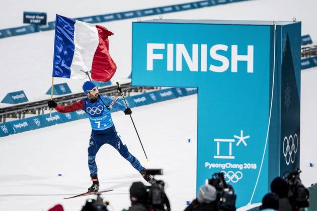 Martin Fourcade, France PyeongChang 2018 Olympic Games, Biathlon 2 x 6 km Women 2 x 7,5 km Men Mixed Relay, 2018 02 20 c ORRE PONTUS Aftonbladet IBL Bildbyra EXPRESSEN OUT AFTONBLADET 85527 PyeongChang South Korea sport x2512x  Copyright: xPontusxOrre Aftonbladet TTx PyeongChang 2018 Olympic Games, Biathlon 2 x 6 km Women + 2 x 7,
