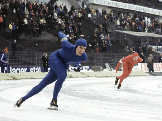 GÖTEBORG 1978 02 26 World Skating Championships at Nya Ullevi Eric Heiden, USA GÖTEBORG SWEDEN Skating x2524x  Copyright: xKamerareportage TTx VM I SKRIDSKO