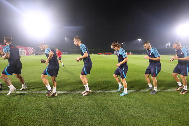 FIFA WM 2022, Nationalteam Kroatien, Training