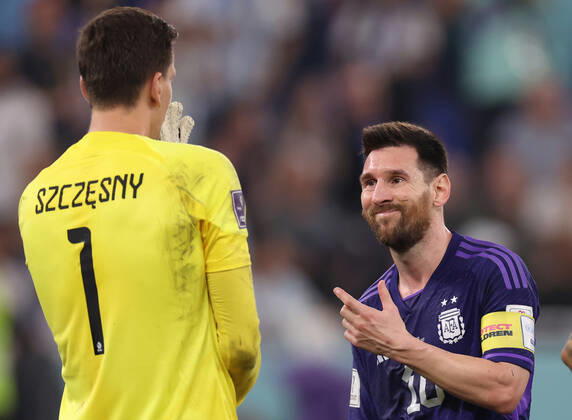 FIFA WM 2022, Wojciech Szczesny wettet mit Lionel Messi um Elfmeter-Entscheidung, Archivbilder