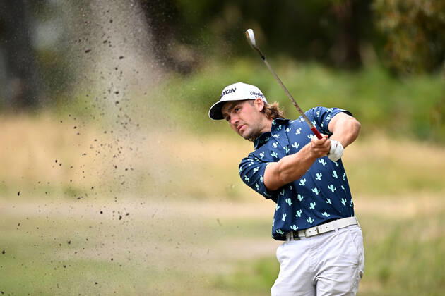 GOLF AUSTRALIAN OPEN, Lachlan Barker of Australia during the ISPS Handa Australian Open 2022 golf tournament at the Victoria Golf Club in Melbourne, Thursday, December 1, 2022. ( NO ARCHIVING, EDITORIAL USE ONLY, NO USE IN BOOKS WITHOUT CONSENT MELBOURNE VICTORIA AUSTRALIA  Copyright: xJOELxCARRETTx 20221201001737228385