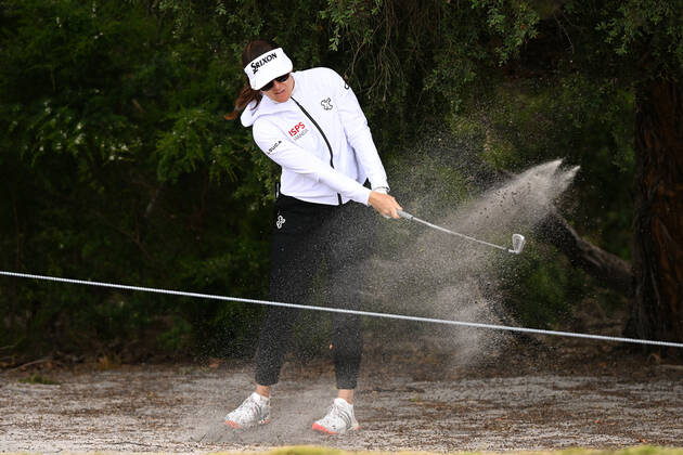 GOLF AUSTRALIAN OPEN, Grace Kim plays a shot during the ISPS Handa Australian Open 2022 golf tournament at the Kingston Heath Golf Club in Melbourne, Thursday, December 1, 2022. ( NO ARCHIVING, EDITORIAL USE ONLY, NO USE IN BOOKS WITHOUT CONSENT MELBOURNE VICTORIA AUSTRALIA  Copyright: xJAMESxROSSx 20221201001737249926