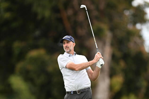 GOLF AUSTRALIAN OPEN, Geoff Ogilvy plays a shot during the ISPS Handa Australian Open 2022 golf tournament at the Kingston Heath Golf Club in Melbourne, Thursday, December 1, 2022. ( NO ARCHIVING, EDITORIAL USE ONLY, NO USE IN BOOKS WITHOUT CONSENT MELBOURNE VICTORIA AUSTRALIA  Copyright: xJAMESxROSSx 20221201001737254053
