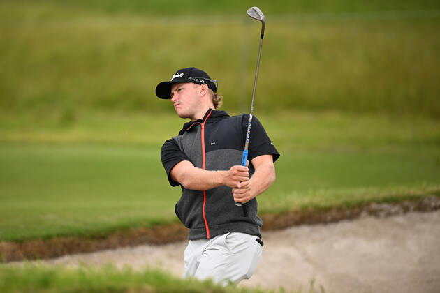 GOLF AUSTRALIAN OPEN, Jediah Morgan plays a shot during the ISPS Handa Australian Open 2022 golf tournament at the Kingston Heath Golf Club in Melbourne, Thursday, December 1, 2022. ( NO ARCHIVING, EDITORIAL USE ONLY, NO USE IN BOOKS WITHOUT CONSENT MELBOURNE VICTORIA AUSTRALIA  Copyright: xJAMESxROSSx 20221201001737254607