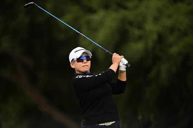GOLF AUSTRALIAN OPEN, Jiyai shin plays a shot during the ISPS Handa Australian Open 2022 golf tournament at the Kingston Heath Golf Club in Melbourne, Thursday, December 1, 2022. ( NO ARCHIVING, EDITORIAL USE ONLY, NO USE IN BOOKS WITHOUT CONSENT MELBOURNE VICTORIA AUSTRALIA  Copyright: xJAMESxROSSx 20221201001737255757