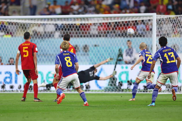 Ritsu Doan (JPN), DECEMBER 1, 2022 - Football Soccer : FIFA World Cup, WM, Weltmeisterschaft, Fussball Qatar 2022 Group E match between Japan - Spain at Khalifa International Stadium in Al Rayyan, Qatar.  (205270695)