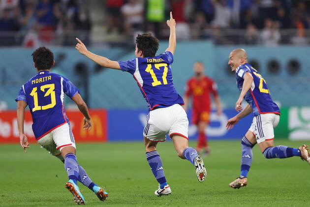 Ao Tanaka (JPN), DECEMBER 1, 2022 - Football Soccer : FIFA World Cup, WM, Weltmeisterschaft, Fussball Qatar 2022 Group E match between Japan - Spain at Khalifa International Stadium in Al Rayyan, Qatar.  (205270983)