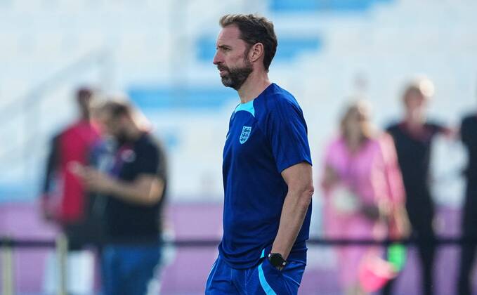 Mandatory Credit: Photo by Javier Garcia Shutterstock (13646877b) Gareth Southgate manager of England England Training, FIFA World Cup, WM, Weltmeisterschaft, Fussball 2022, Football, Al Wakrah Sports Complex, Al Wakrah, Qatar - 03 Dec 2022 Editorial Use Only England Training, FIFA World Cup 2022, Football, Al Wakrah Sports Complex, Al Wakrah, Qatar - 03 Dec 2022 Editorial Use Only  Copyright: xJavierxGarcia Shutterstockx 13646877b