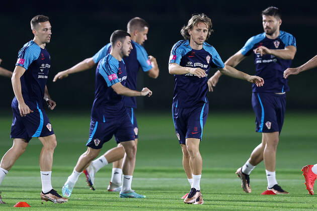 FIFA WM 2022, Nationalteam Kroatien, Training