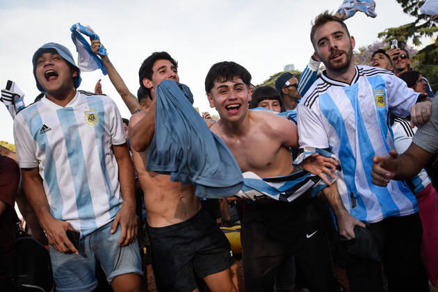 FIFA WM 2022, Argentinien - Australien, Public Viewing in Buenos Aires