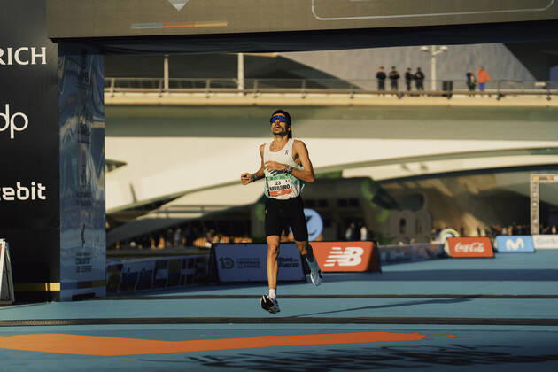 42th Valencia Marathon Trinidad Alfonso 2022 Valencia, 04 12 2022 Nicolas Navarro FRA on 04 12 2022 at the 42th Valencia Marathon Trinidad Alfonso 2022 Copyright: xBEAUTIFULxSPORTS Flatemerschx