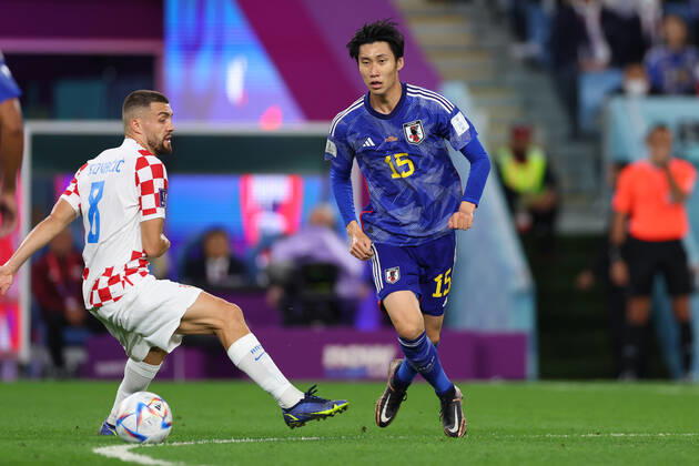 Daichi Kamada (JPN), DECEMBER 5, 2022 - Football Soccer : FIFA World Cup, WM, Weltmeisterschaft, Fussball Qatar 2022 round of 16 match between Japan - Croatia at Al Janoub Stadium in Al Wakrah, Qatar.  (205585832)