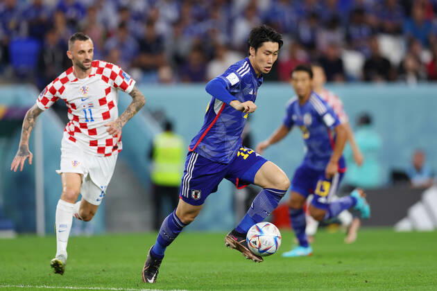 Daichi Kamada (JPN), DECEMBER 5, 2022 - Football Soccer : FIFA World Cup, WM, Weltmeisterschaft, Fussball Qatar 2022 round of 16 match between Japan - Croatia at Al Janoub Stadium in Al Wakrah, Qatar.  (205585980)