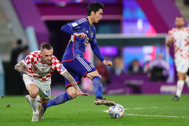 Daichi Kamada (JPN), DECEMBER 5, 2022 - Football Soccer : FIFA World Cup, WM, Weltmeisterschaft, Fussball Qatar 2022 round of 16 match between Japan - Croatia at Al Janoub Stadium in Al Wakrah, Qatar.  (205587932)