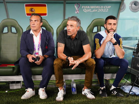 QAT: Morocco v Spain. FIFA World Cup, WM, Weltmeisterschaft, Fussball Qatar 2022 Spain head coach Luis Enrique Martinez during the FIFA World Cup Qatar 2022 match, Round of 16, between Morocco v Spain played at Education City Stadium on Dec 6, 2022 in Doha, Qatar. Copyright: xBaguxBlancox xPRESSINx WC_221206_001
