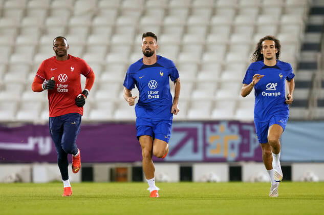 FIFA WM 2022, Nationalteam Frankreich, Training