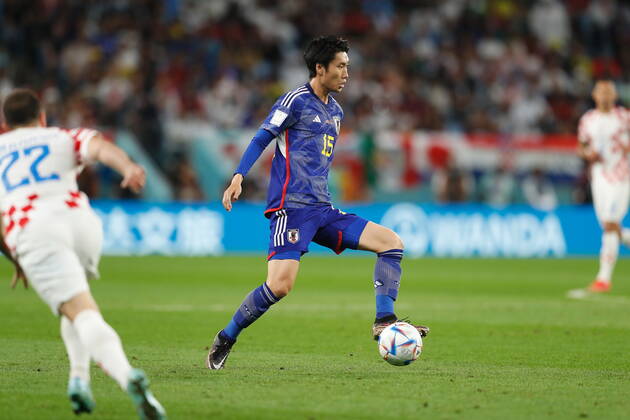 Daichi Kamada (JPN), DECEMBER 5, 2022 - Football Soccer : FIFA World Cup, WM, Weltmeisterschaft, Fussball 2022 Round of 16 match between Japan 1-1 (PK 1-3) Croatia at the Al Janoub Stadium in Al Wakrah, Qatar. Noxthirdxpartyxsales  (205797128)