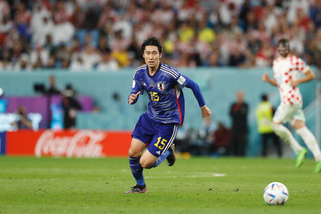 Daichi Kamada (JPN), DECEMBER 5, 2022 - Football Soccer : FIFA World Cup, WM, Weltmeisterschaft, Fussball 2022 Round of 16 match between Japan 1-1 (PK 1-3) Croatia at the Al Janoub Stadium in Al Wakrah, Qatar. Noxthirdxpartyxsales  (205797129)
