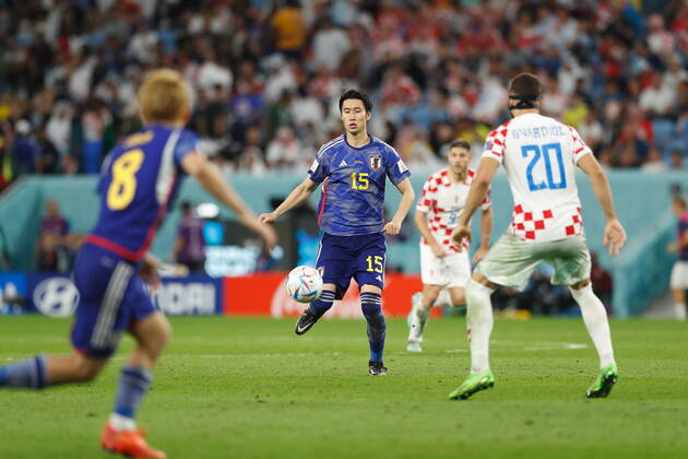 Daichi Kamada (JPN), DECEMBER 5, 2022 - Football Soccer : FIFA World Cup, WM, Weltmeisterschaft, Fussball 2022 Round of 16 match between Japan 1-1 (PK 1-3) Croatia at the Al Janoub Stadium in Al Wakrah, Qatar. Noxthirdxpartyxsales  (205797135)