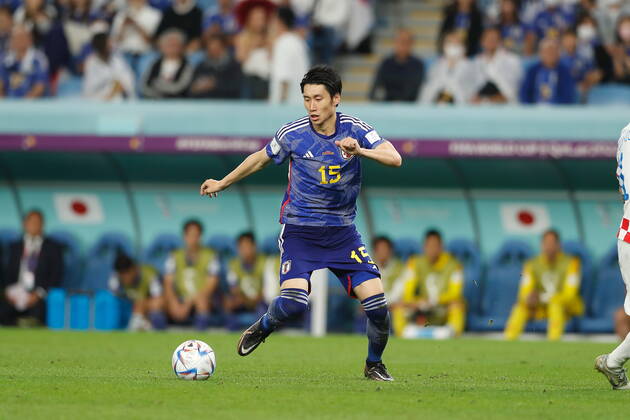 Daichi Kamada (JPN), DECEMBER 5, 2022 - Football Soccer : FIFA World Cup, WM, Weltmeisterschaft, Fussball 2022 Round of 16 match between Japan 1-1 (PK 1-3) Croatia at the Al Janoub Stadium in Al Wakrah, Qatar. Noxthirdxpartyxsales  (205797136)
