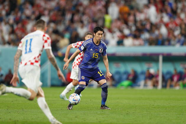 Daichi Kamada (JPN), DECEMBER 5, 2022 - Football Soccer : FIFA World Cup, WM, Weltmeisterschaft, Fussball 2022 Round of 16 match between Japan 1-1 (PK 1-3) Croatia at the Al Janoub Stadium in Al Wakrah, Qatar. Noxthirdxpartyxsales  (205797198)