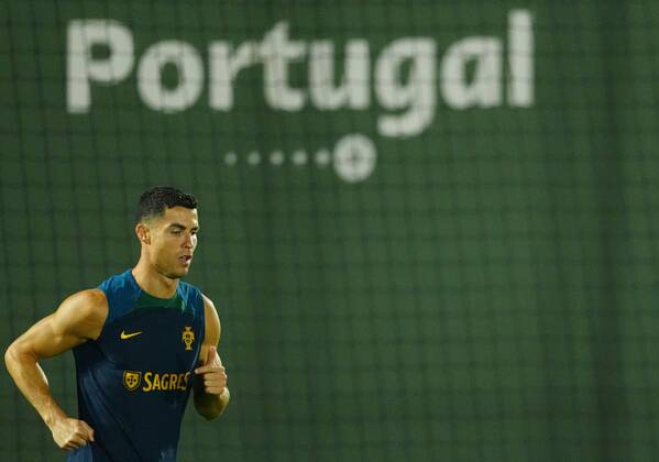 Mandatory Credit: Photo by Javier Garcia Shutterstock (13655708ai) Cristiano Ronaldo of Portugal during training Portugal Training, FIFA World Cup, WM, Weltmeisterschaft, Fussball 2022, Football, Al Shahaniya SC Training Site, Al Shahaniya, Qatar - 08 Dec 2022 Editorial Use Only Portugal Training, FIFA World Cup 2022, Football, Al Shahaniya SC Training Site, Al Shahaniya, Qatar - 08 Dec 2022 Editorial Use Only Copyright: xJavierxGarcia Shutterstockx 13655708ai