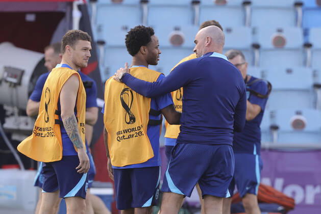 England Training The England players during the England training session at Al-Wakra Stadium, Al-Wakrah Content Not Available For UK Newspapers Copyright: xPaulxChestertonx FIL-17791-0032 UK Newspapers OUT
