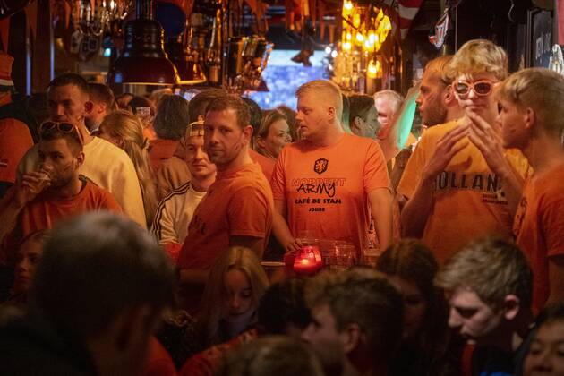 FIFA WM 2022, Niederlande - Argentinien, Public Viewing in Joure, Niederlande